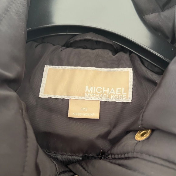 Michael Kors Coat Women's XXS Black with Gold Belt - Picture 4 of 5